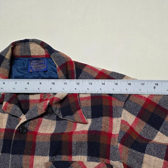 Pendleton Woolen Mills 100% Virgin Wool Shirt Men Medium Plaid Lons Sleeve