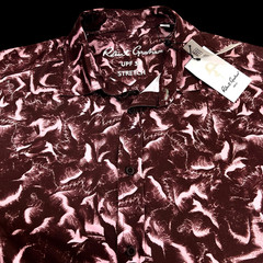 Robert Graham Performance Geometric Camo Stretch Lightweight Sport Shirt Large