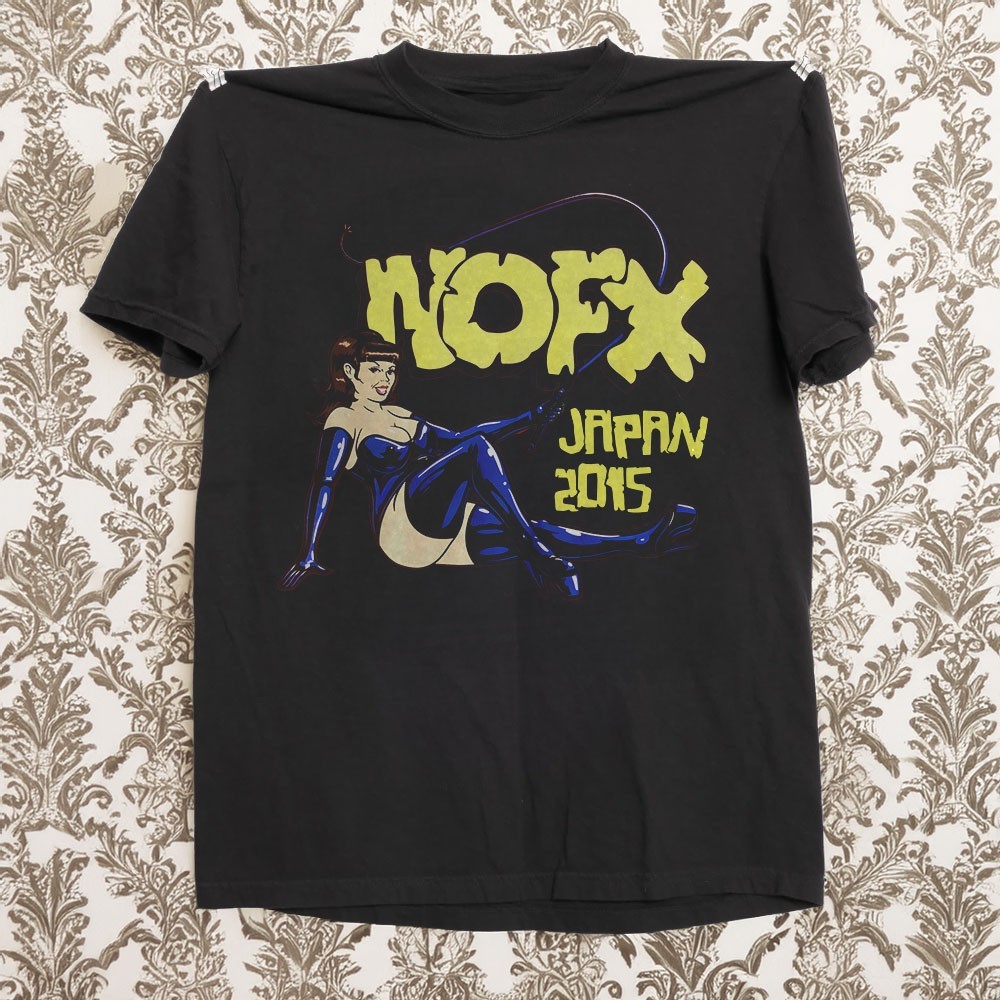 NOFX Japan Punk Rock Tour 2015 Unisex Black Cotton T-shirt S-5XL