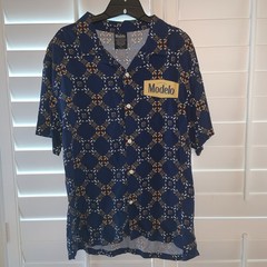 Cerveza Modelo Small Short Sleeve Button Down Hawaiian Rayon Shirt Beer Mens