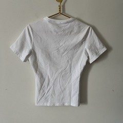 Spanx Men’s White Sculpt Compression Cotton Undershirt V-Neck Medium
