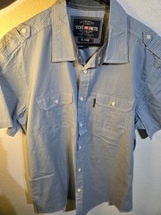 Ecko Unltd Authentic Classic Polo Button Up Shirt Men’s Size XL Grey Modern City
