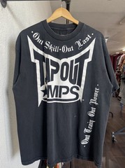 VINTAGE Y2K TAP OUT MPS MMA MARTIAL ART FIGHT BLACK T-SHIRT SZ Xl