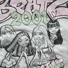 Bratz Authentic Edition 2001 Double-Sided Graphic Print White Tee Men’s L
