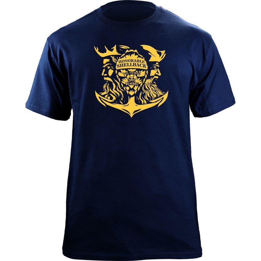 Original Navy Honorable Shellback USN Veteran T-Shirt