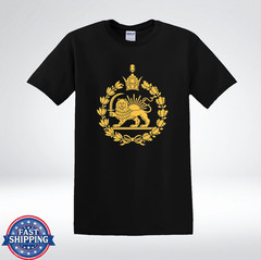Persian Lion and Sun Royal Crest Heritage Graphic T-Shirt