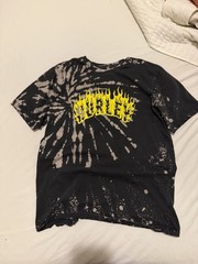 Hurley Tie-Dye Graphic Logo Black Yellow White Everyday Washed Men’s T-Shirt M