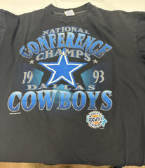 lot of 3 Dallas Cowboys NFL Salem Sportswear & Starter Tee Shirts – XL 1993 1994