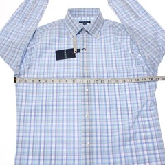 Peter Millar NWT Casual Button Down Shirt Size S in Blue/Purple/White Plaid