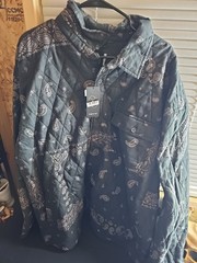 Men’s Or Universal Button Jacket. Original Use Dark Green Pixel Design XL✅✨****
