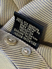 Bugatchi Uomo Medium Modal Rayon & Polyester Blend Shirt Brown Green striped