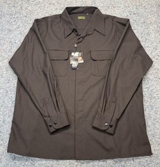 Inserch Icon Pure New Wool Shirt Men’s 3XL Sepia Hand Crafted Elegance Classy