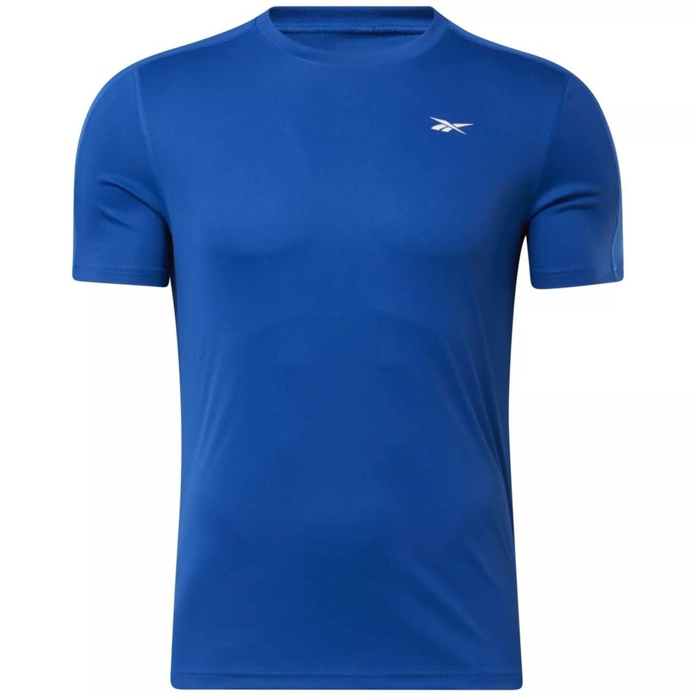 Reebok Workout Ready Tee Vector Blue Size Medium Speed Wicking Crewneck Men