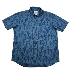 RSVLTS Shirt Mens XL Shark Week Whale Shark KUNUFLEX Button Down Performance