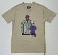 ROUTINE BASEBALL Size Medium Beige Biggie Smalls Sandlot T-shirt NWT