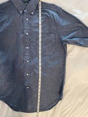 Gitman Vintage blue chambray button down long sleeve shirt S