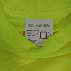 High Visibility Class 2 Reflective Road Work Construction Hi Vis Safety T Shirt