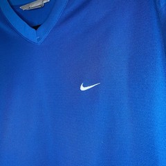 Nike Basic Regular Fit Cuffed Long Sleeve Shirt Blue XL – C57