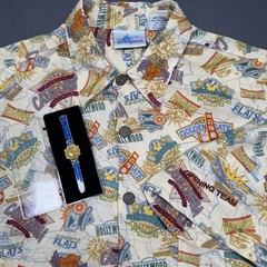 Disneyland California Adventure Shirt Men’s Medium Opening Team W/ 2001 Pin Crew
