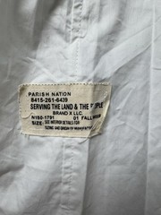 Parish Nation Shirt Mens Embroidered Y2K Hip Hop Grunge Plaid Button Down Sz 2XL