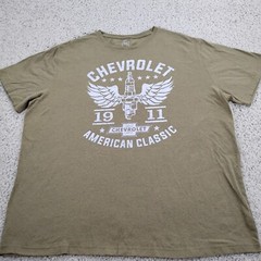 Chevrolet Shirt Mens XLT Brown GM General Motors American Classic Cards Racing A
