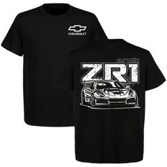 Chevy Corvette ZR1 Performance Car Graphic T-Shirt Retro Tee
