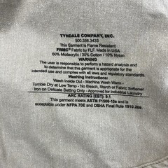 Tyndale Flame Resistant Work Jacket Shirt Size 3XL 9 CAL 2 CAT Khaki Tan Pocket