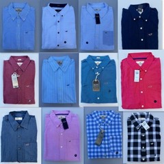 NWT Hollister Classic Button down Plaid Shirt Men Muscle Fit By Abercrombie
