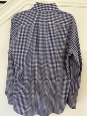 Mizzen+Main Leeward Dress Shirt Men’s XL Trim Fit Blue Red Check Stretch
