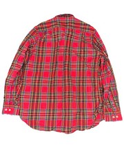 Pendleton Woolen Mills Red Plaid Burnside Flannel Shirt Button Up Lumberjack EUC