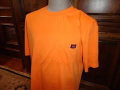 Wrangler Workwear Solid Blank POCKET Crew T-shirt Adult L 65-35 Poly Cotton Nice
