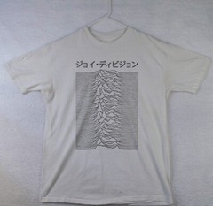 HOT! Vintage Joy Division Unknown Pleasures Unisex White T-shirt Size S-5XL