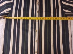 Vintage Coliseum Classic Striped Button Down Shirt Men’s Large 90’s Blue/Cream