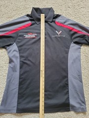 Corvette Ron Fellows Performance Driving School Polo Shirt Size Large