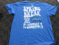 Spring Break Road Trip 2024 Ft. Lauderdale Fl Surf Style T Shirt Large