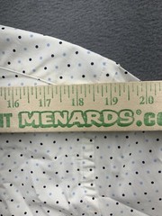 Linea Uomo Stretch Button Down Shirt Mens Large Navy White Polka Dot WLSFANCY