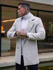 Men High-Neck Mock Turtleneck Solid Undershirt Long Sleeve Pullover Basic Layer