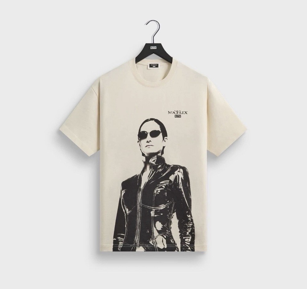 NEW Kith X The Matrix Trinity Tee Sandrift Size LARGE BRAND NEW SEALED!!