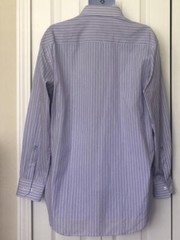 BUGATCHI UOMO EUC Men’s Long-Sleeve Multicolor Cotton Shirt Size 17 34-35