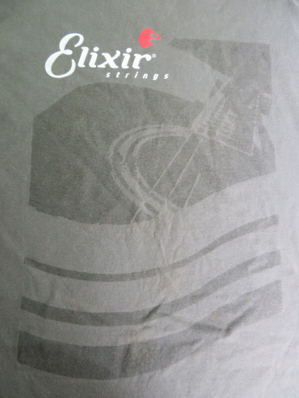 Vintage Elixir Guitar Strings Gray 2XL XXL T-shirt