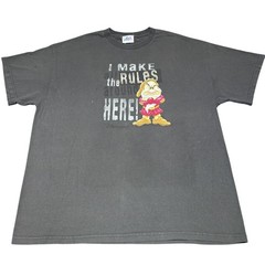 Disney Resort Snow White Dwarf Grumpy “I Make the Rules HERE!” T-Shirt Size XL