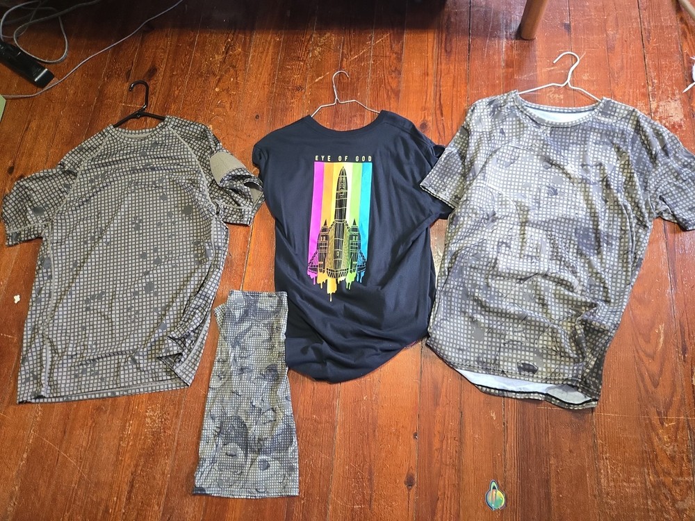 Night Grid Ahegao Camo Shirts
