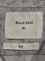 BILLY REID Slim Fit Button Down Shirt Men’s XL Short Sleeve Gray Cotton Viscose
