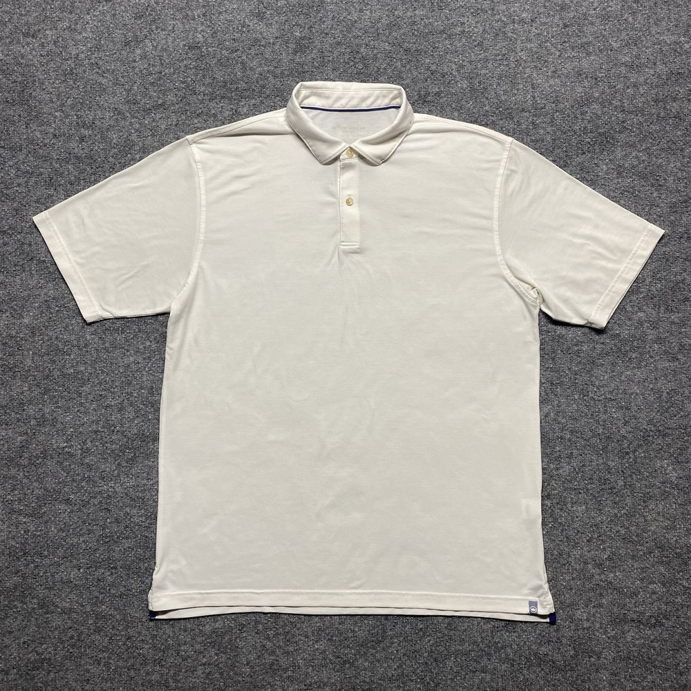 Peter Millar Crown Sport Performance Polo Shirt Beige Men’s Large