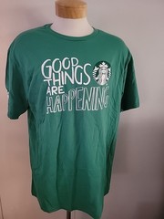 Starbucks Good Things Are Happening Earth Day Employee T-Shirt – Size XL