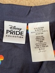 Disney Pride Collection Mickey Mouse XXL Rainbow Short Sleeve Button-Up Shirt
