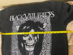 Black Veil Brides “Skeleton” Black Crew Neck Lightweight Sweater SZ S- NWOT