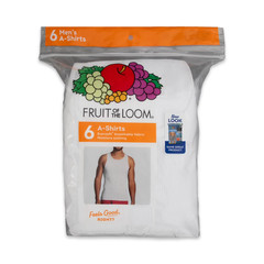 Fruit of the Loom Men’s Cotton A‑Shirt Tank Top Undershirts,Sizes S-2XL
