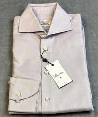 $295 New STENSTROMS Micro Pattern Button Shirt Men’s 15 M Lavender Fitted Body