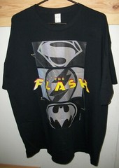 DC Comics The Flash “Flashpoint” T-shirt Batman Supergirl 2XL Test Press? var #1
